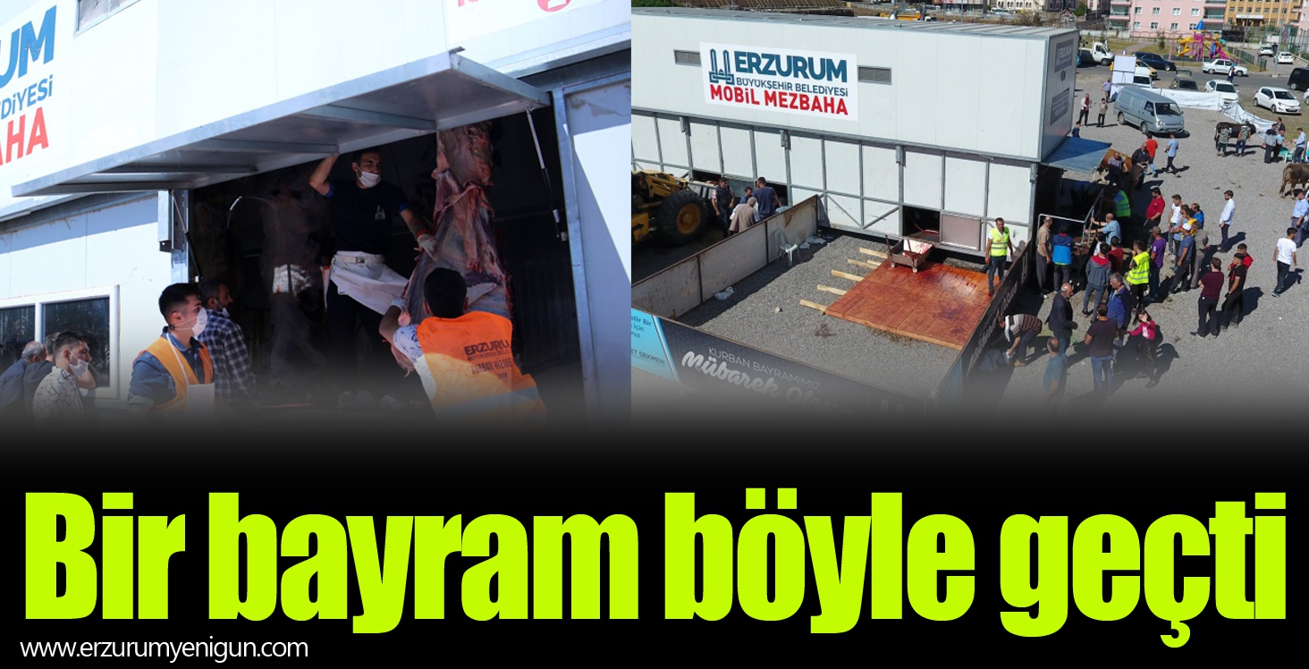 Bir bayram böyle geçti