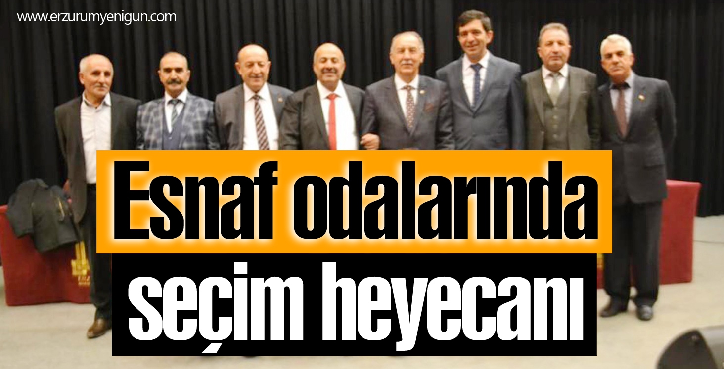 Esnaf odalarında seçim heyecanı