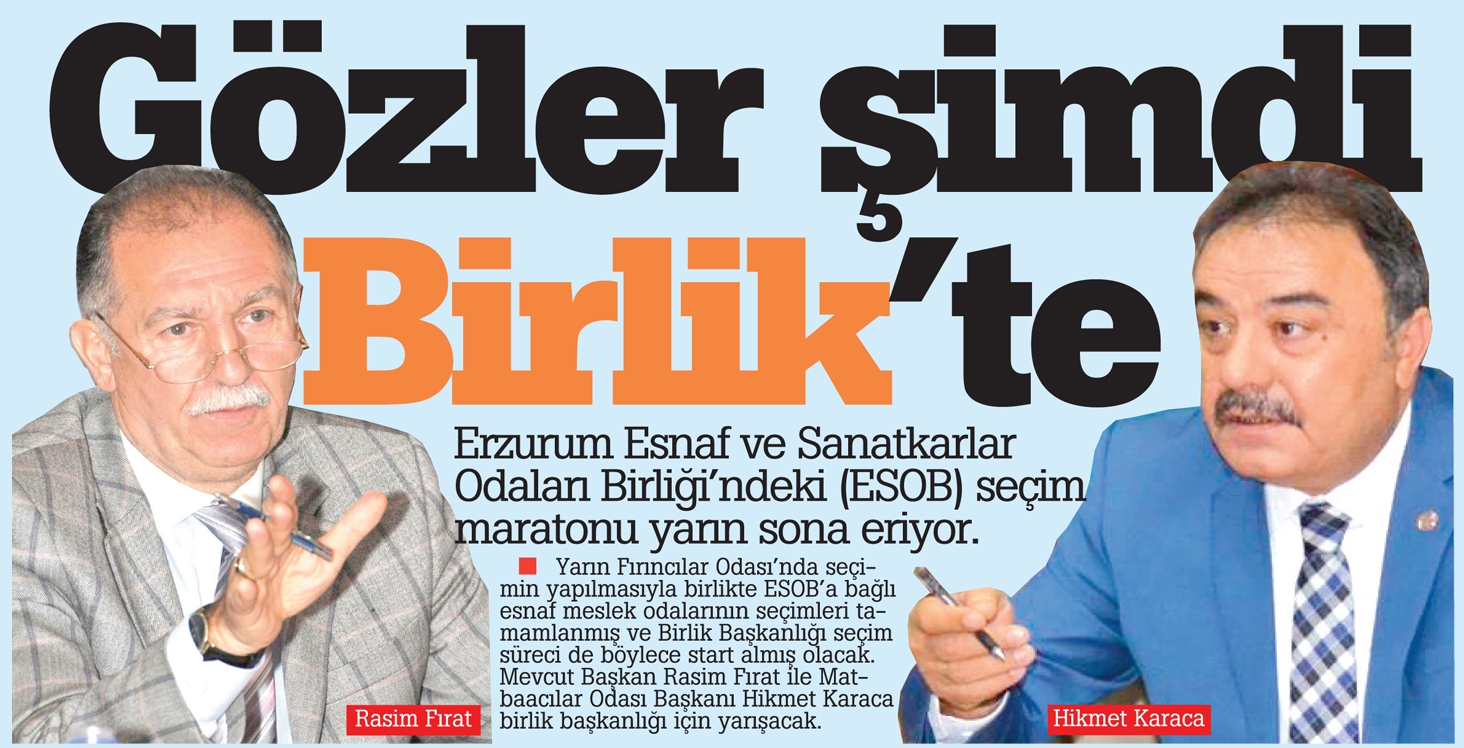 Gözler şimdi Birlik’te 